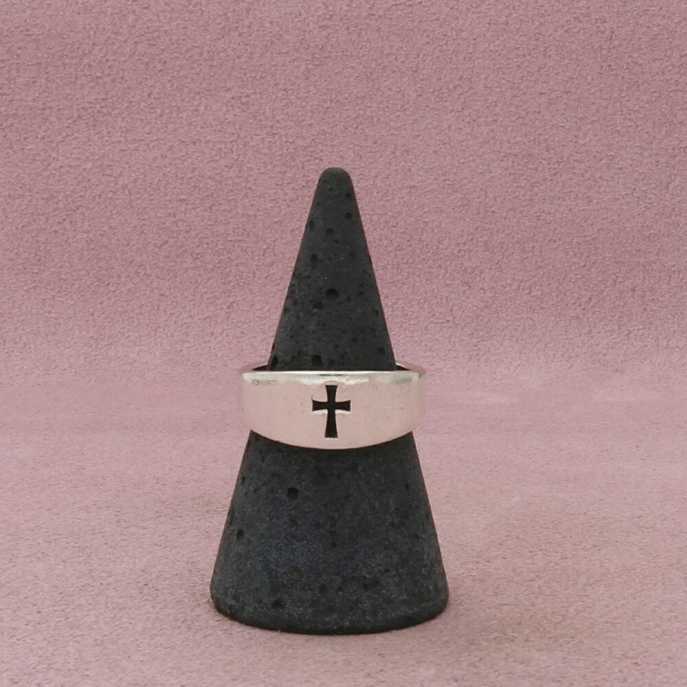 james avery sterling silver narrow crosslet ring size 7.25